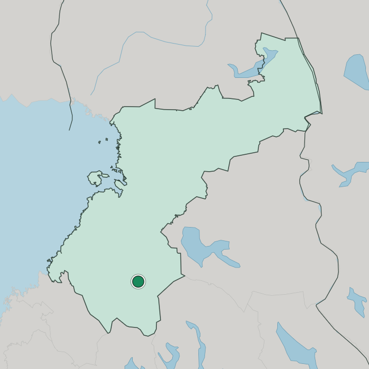 Map showing Kärsämäki — In Pohjois-Pohjanmaa