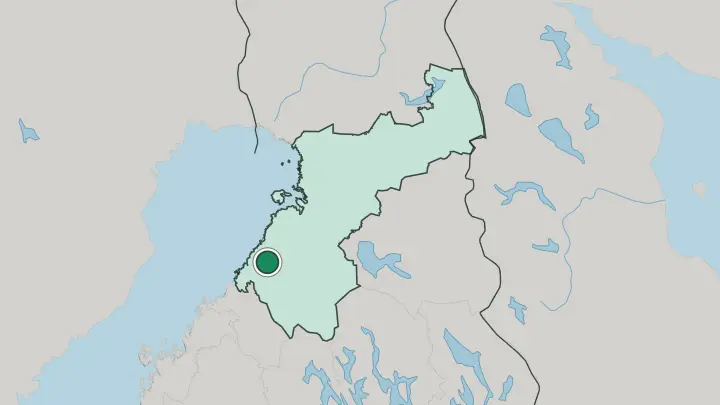 Map of Merijärvi in Finland