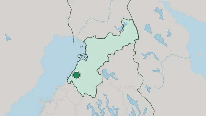 Map of Merijärvi in Finland