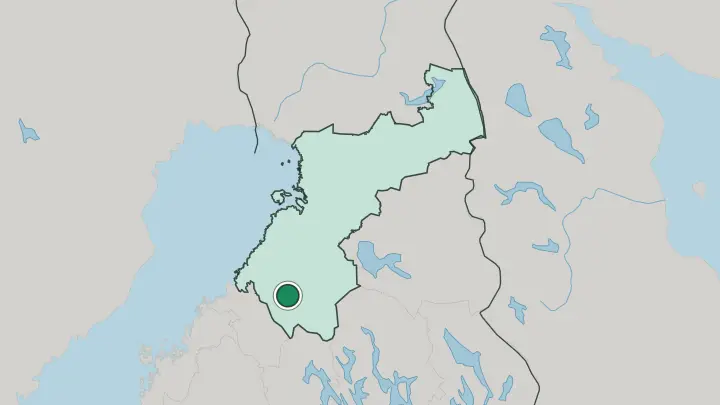Map of Nivala in Finland