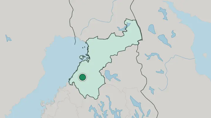 Map of Oulainen in Finland