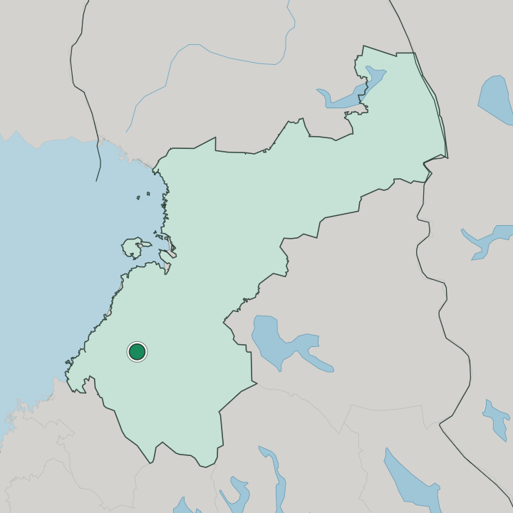 Map showing Oulainen — In Pohjois-Pohjanmaa