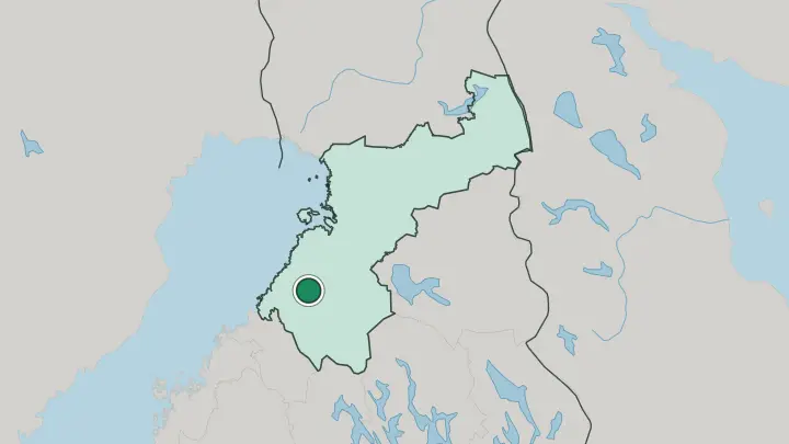 Map of Oulainen in Finland