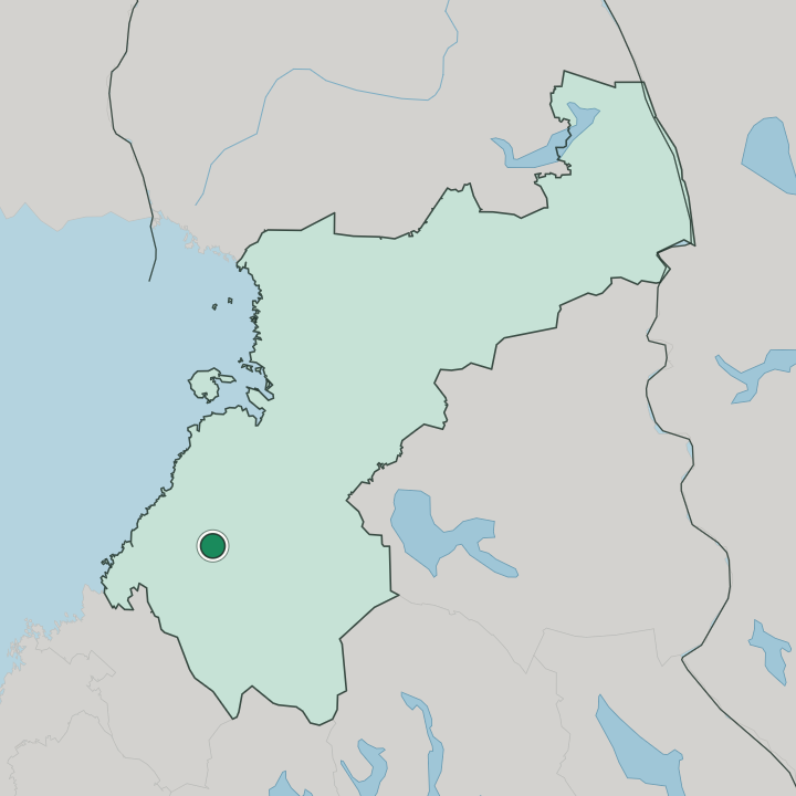 Map showing Oulainen — In Pohjois-Pohjanmaa
