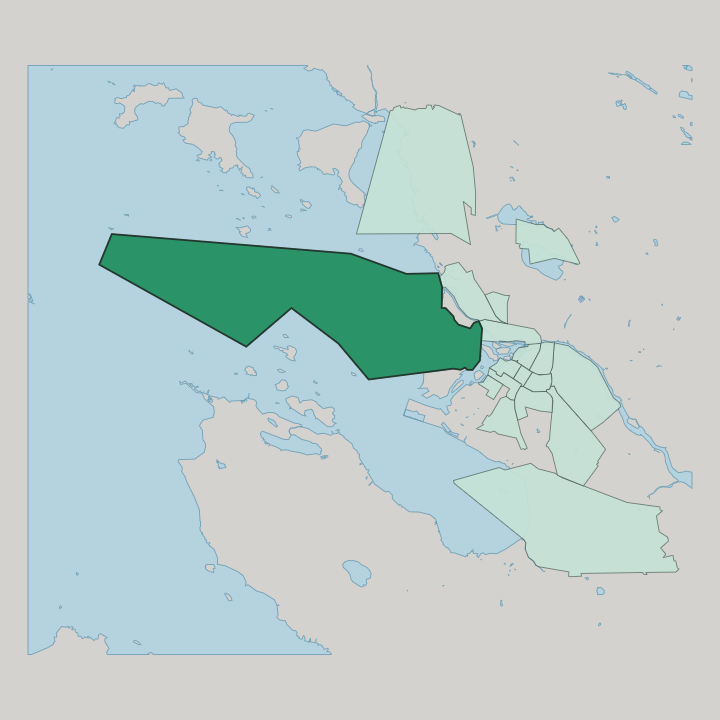 Map showing Hietasaari — In Oulu