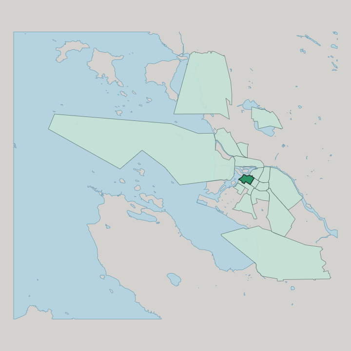 Map showing Pokkinen — In Oulu