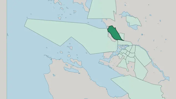 Map of Toppila in Oulu