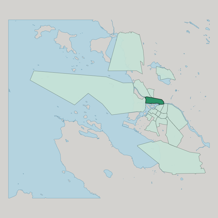 Map showing Tuira — In Oulu