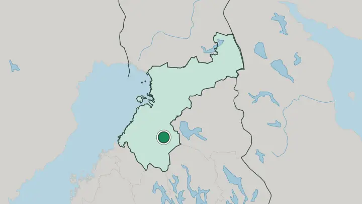 Map of Piippola in Finland