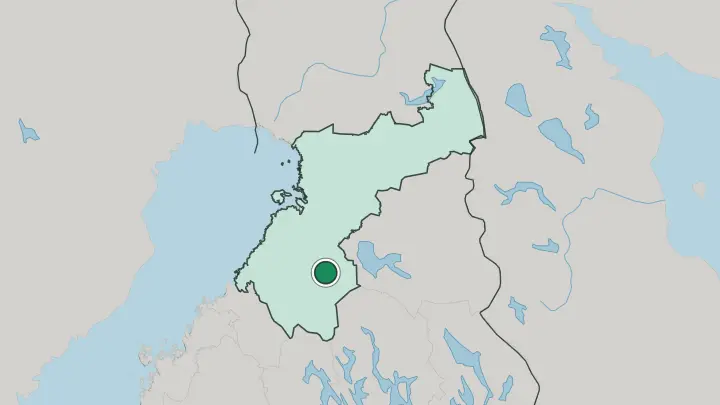 Map of Piippola in Finland