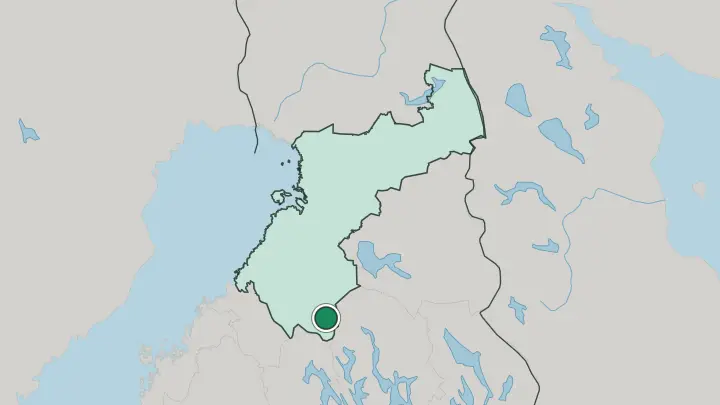 Map of Pyhäjärvi in Finland