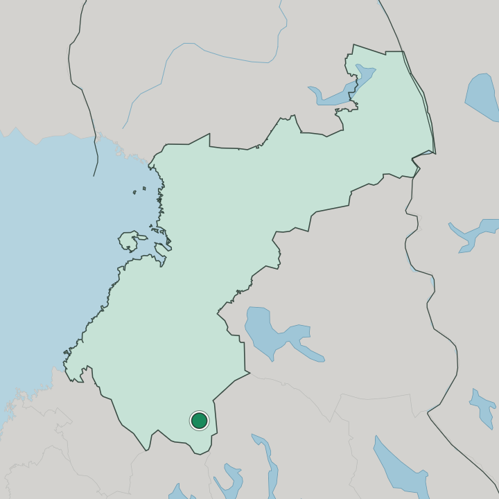 Map showing Pyhäjärvi — In Pohjois-Pohjanmaa