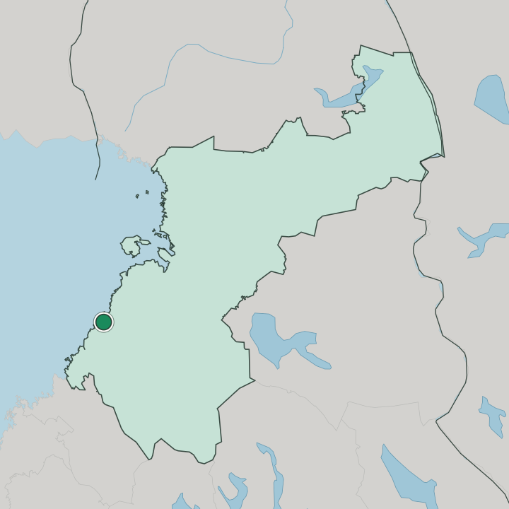 Map showing Pyhäjoki — In Pohjois-Pohjanmaa
