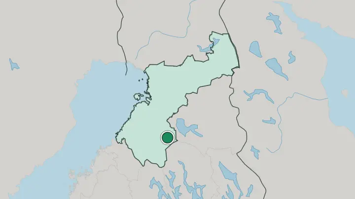 Map of Pyhäntä in Finland