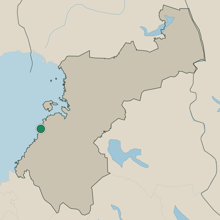 Map showing Raahe in Pohjois-Pohjanmaa