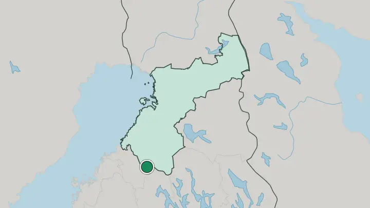 Map of Reisjärvi in Finland