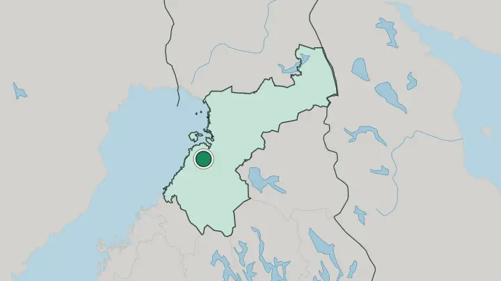Map of Ruukki in Finland