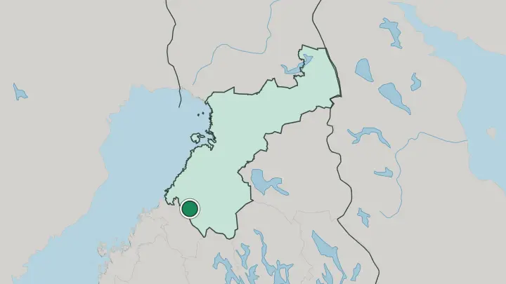 Map of Sievi in Finland