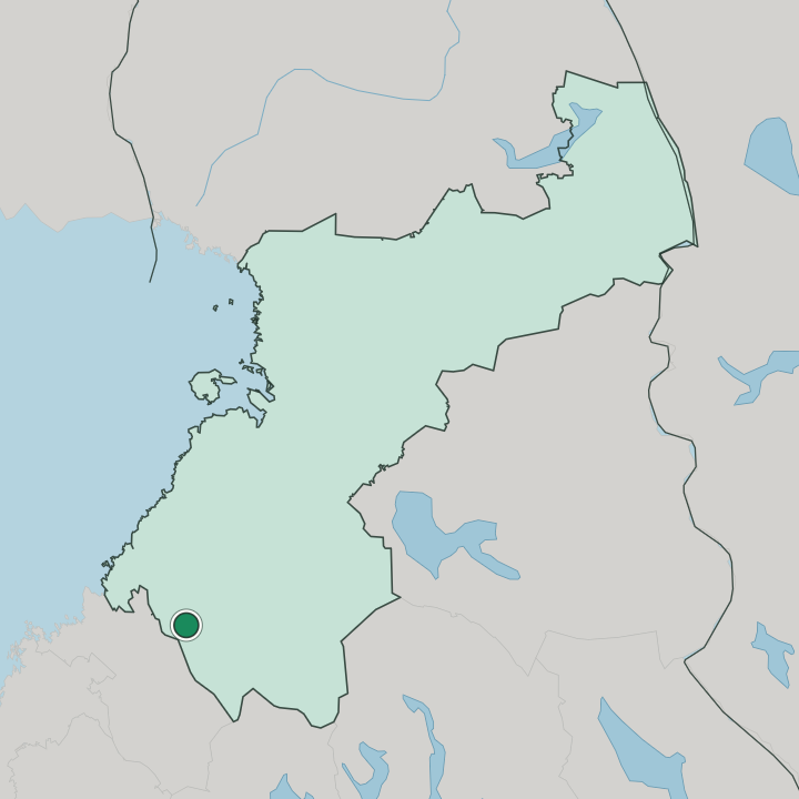 Map showing Sievi — In Pohjois-Pohjanmaa
