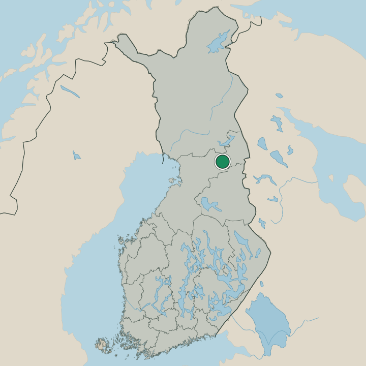 Map showing Taivalkoski in Republic of Finland