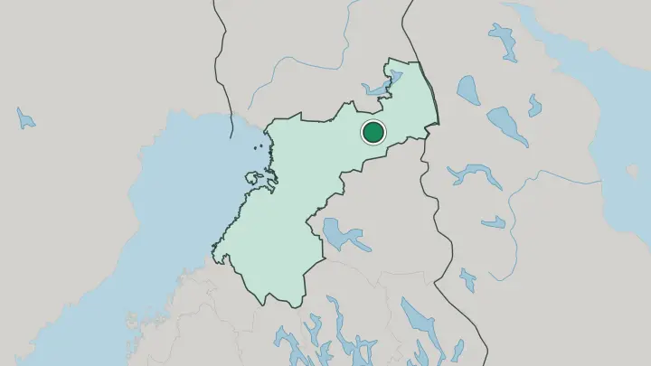 Map of Taivalkoski in Finland