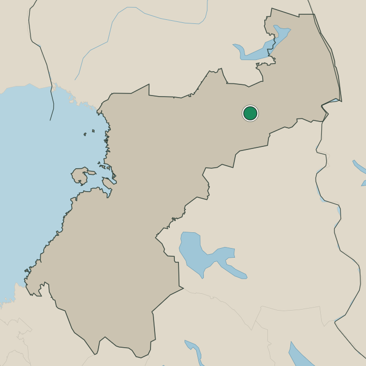 Map showing Taivalkoski in Pohjois-Pohjanmaa
