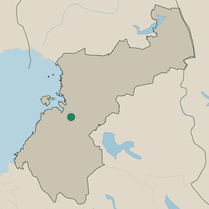 Map showing Tyrnävä in Pohjois-Pohjanmaa