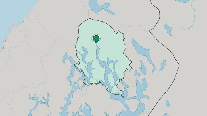 Map of Iisalmi in Finland