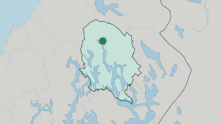 Map of Iisalmi in Finland