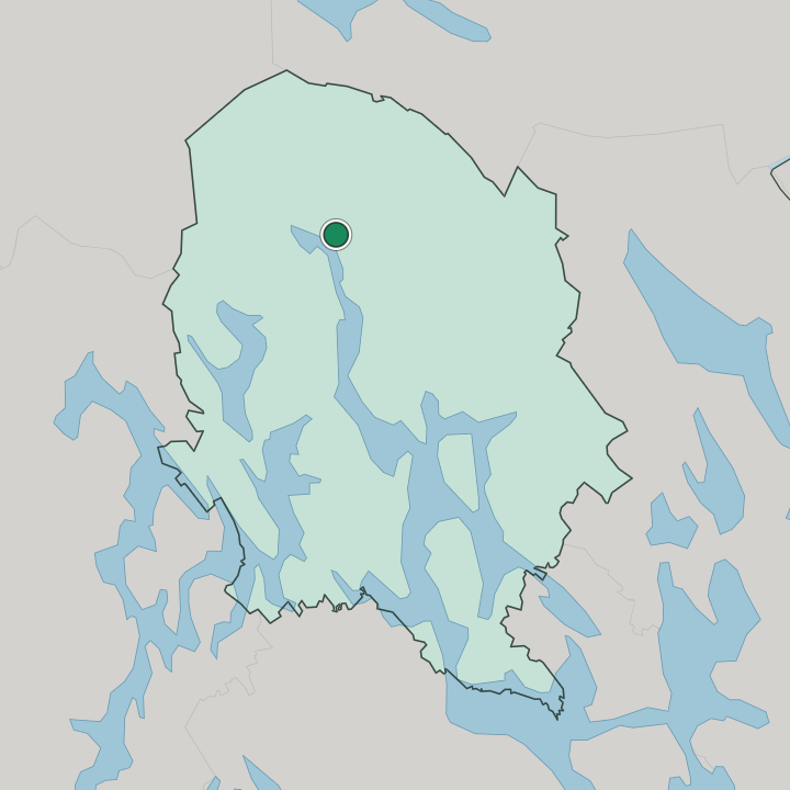 Map showing Iisalmi — In Pohjois-Savo