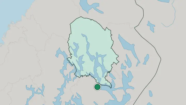 Map of Joroinen in Finland