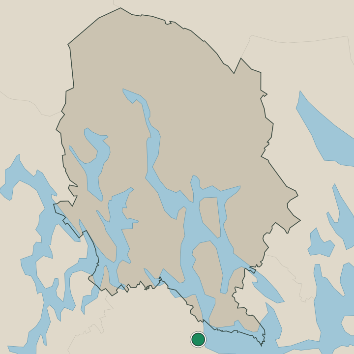 Map showing Joroinen in Pohjois-Savo