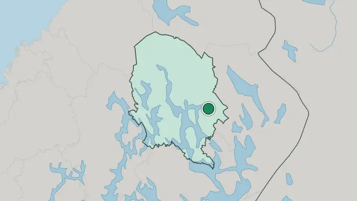 Map of Kaavi in Finland