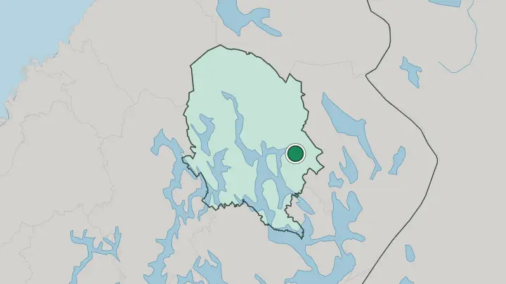 Map of Kaavi in Finland