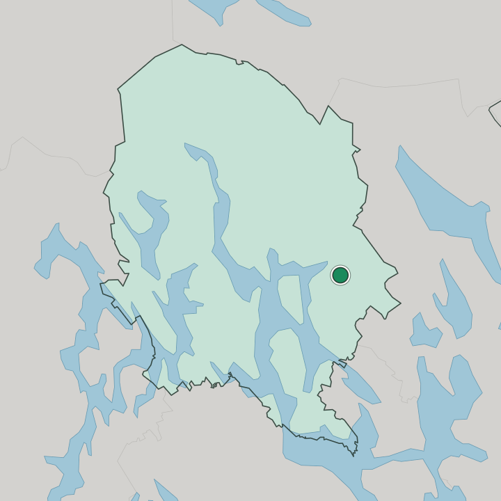 Map showing Kaavi — In Pohjois-Savo