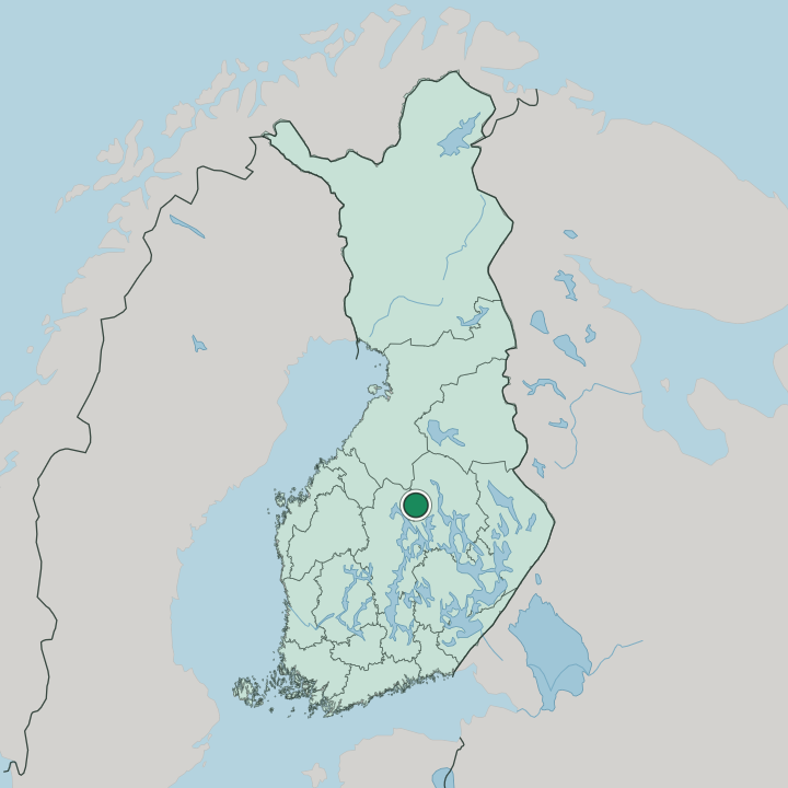 Map showing Keitele — In Finland