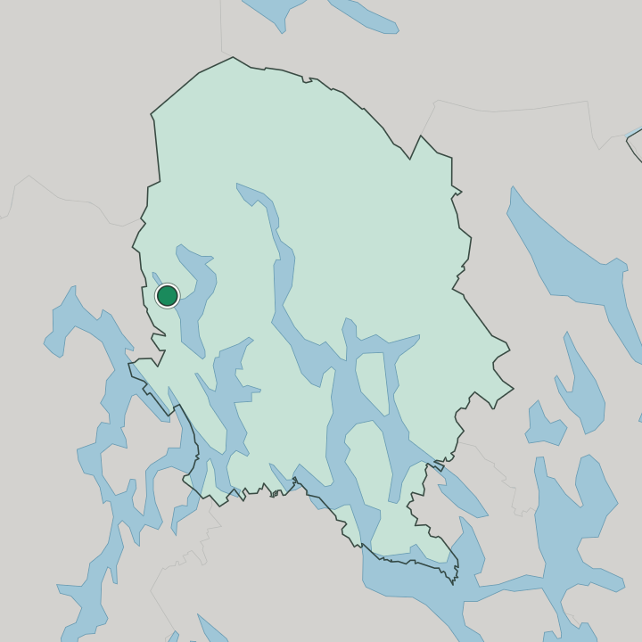 Map showing Keitele — In Pohjois-Savo