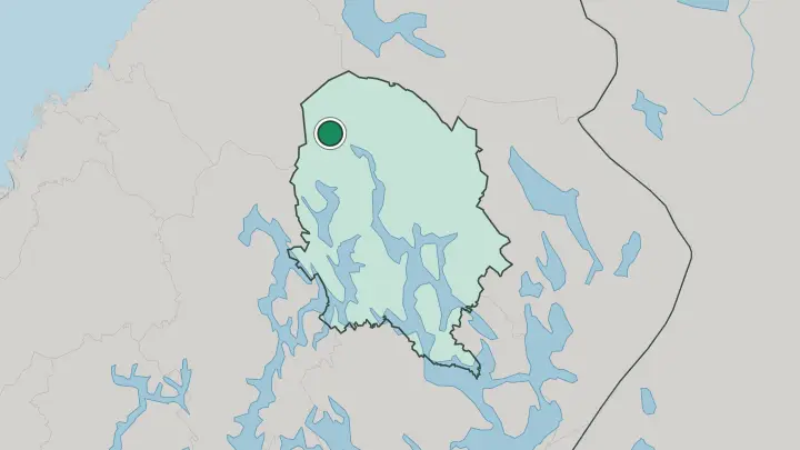 Map of Kiuruvesi in Finland