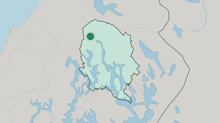 Map of Kiuruvesi in Finland