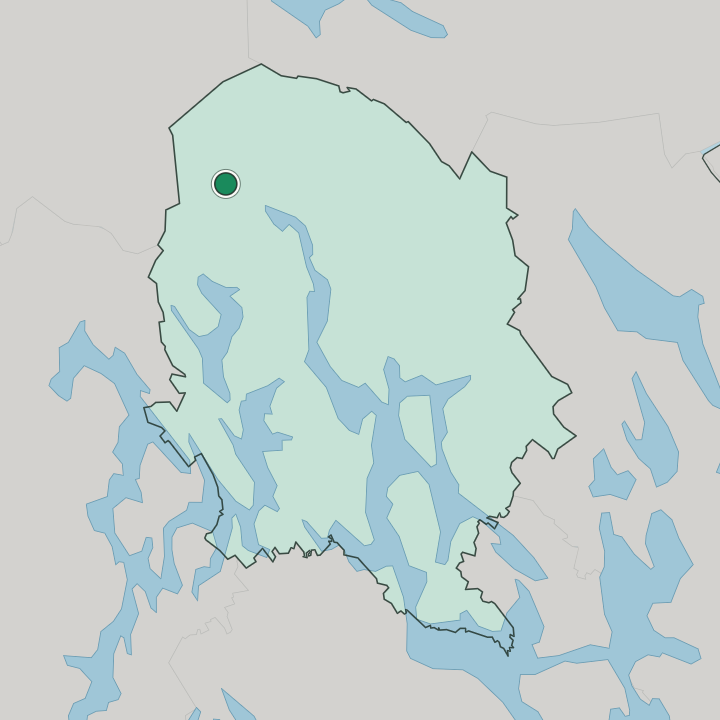 Map showing Kiuruvesi — In Pohjois-Savo