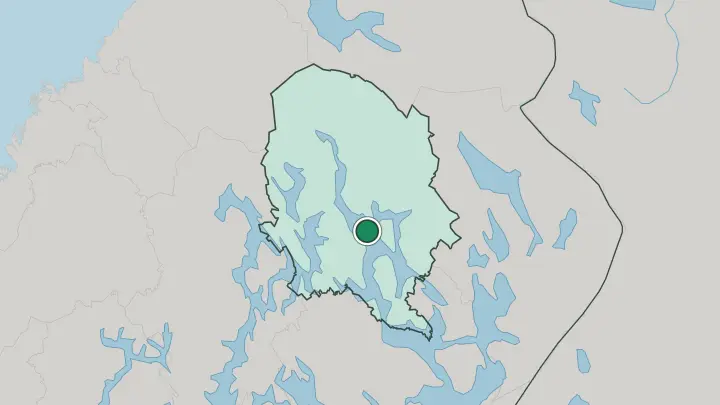 Map of Kuopio in Finland