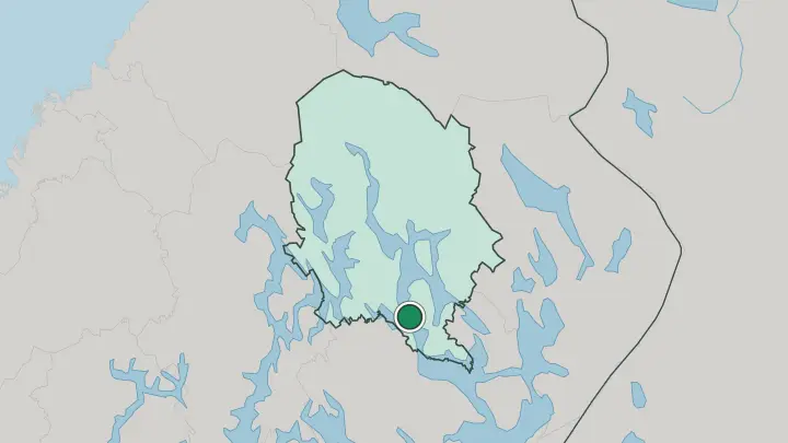 Map of Leppävirta in Finland
