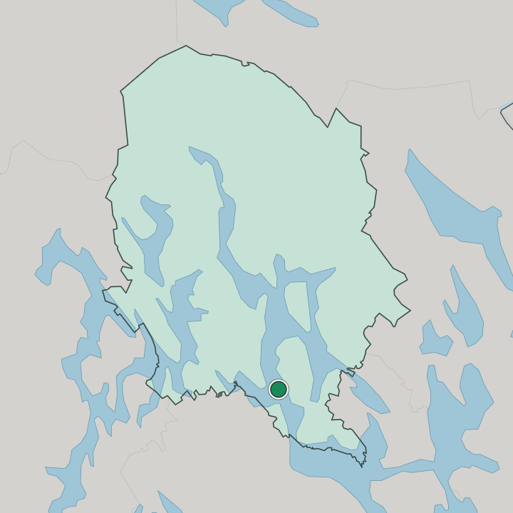 Map showing Leppävirta — In Pohjois-Savo