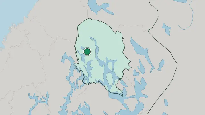 Map of Pielavesi in Finland