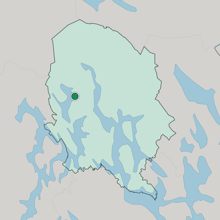 Map showing Pielavesi — In Pohjois-Savo
