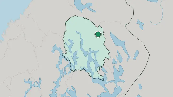 Map of Rautavaara in Finland