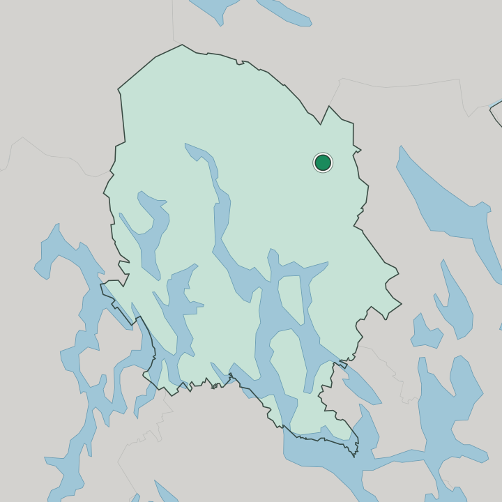 Map showing Rautavaara — In Pohjois-Savo