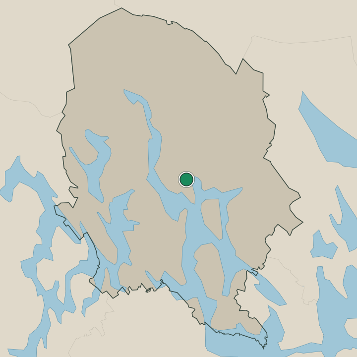 Map showing Siilinjärvi in Pohjois-Savo