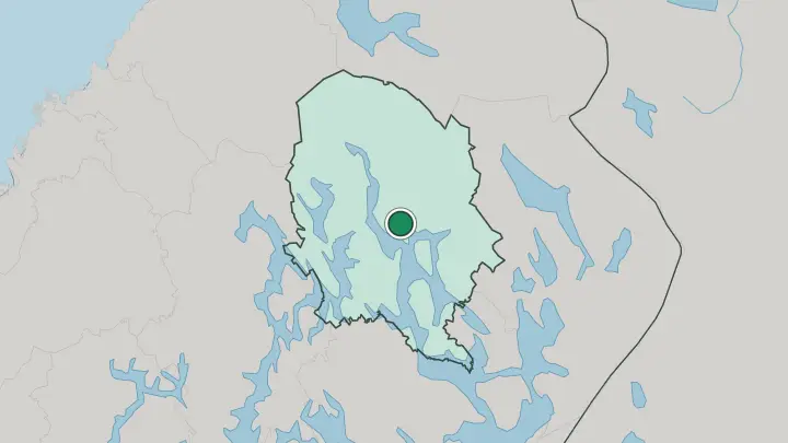 Map of Siilinjärvi in Finland