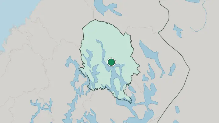 Map of Siilinjärvi in Finland